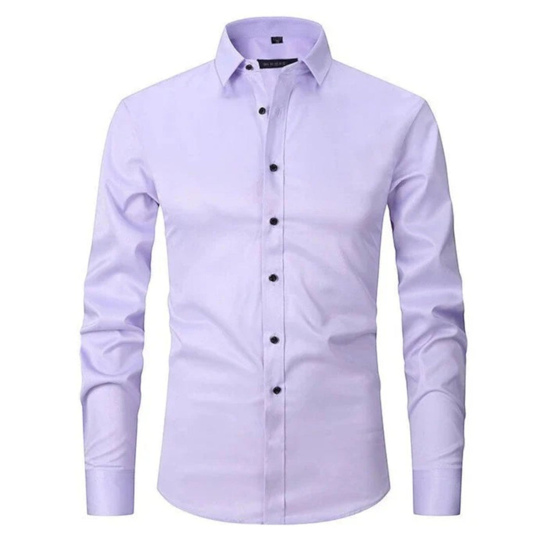 Cămașă bărbați cu mâneci lungi elastică | Casual