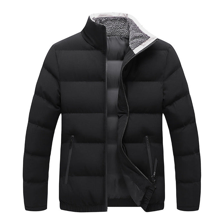 Omar Giacca Acolchada Hombre – Cuello de Peluche Suave, Caliente y Cómodo