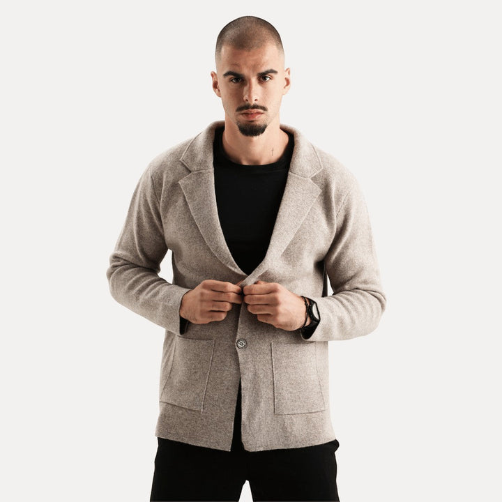 Men's Cardigan with Buttons and Pocket | Long Sleeve