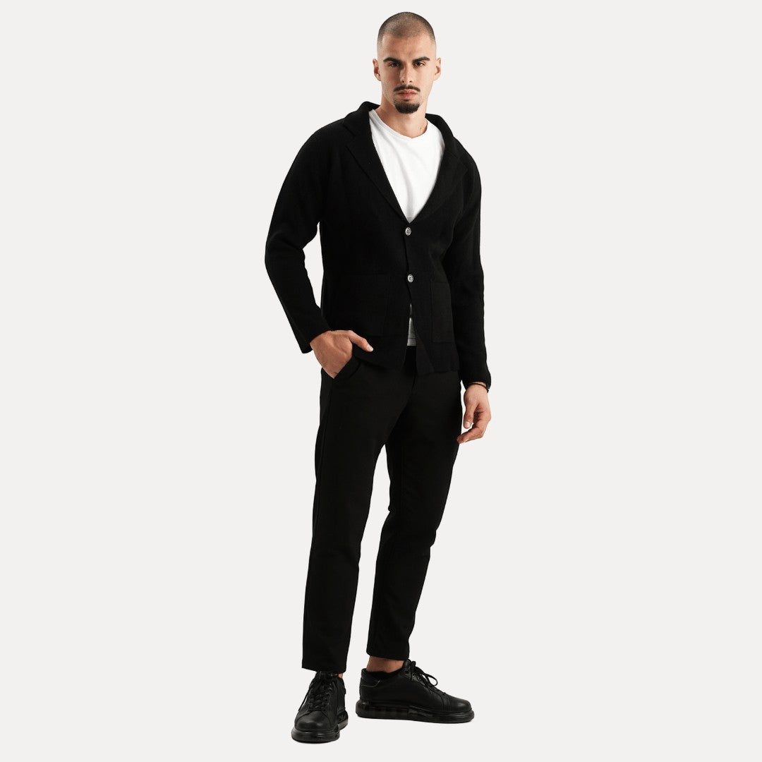 Men's Cardigan with Buttons and Pocket | Long Sleeve