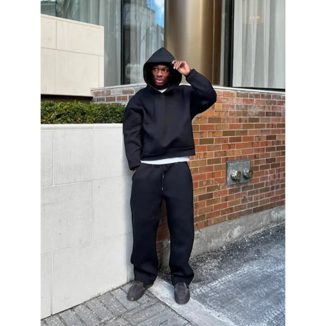 Jason | Set casual cu glugă în două piese | Oversize