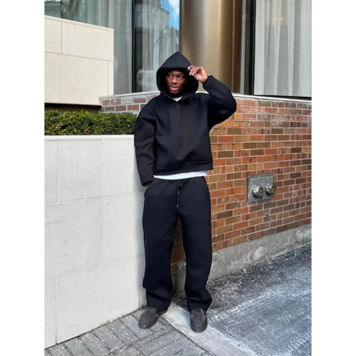 Jason | Set casual cu glugă în două piese | Oversize