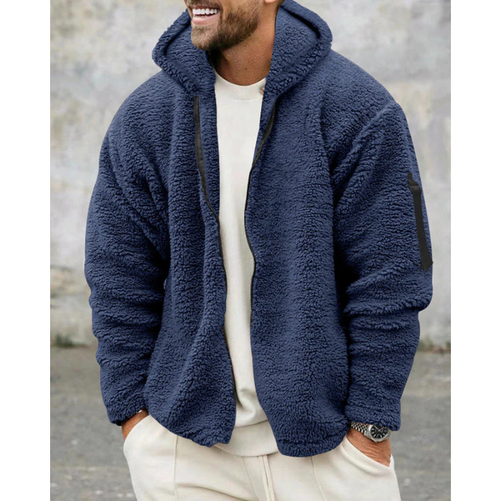 Finley Glacier Maglia Termica con Zip Uomo – Felpa Calda con Cappuccio e Fodera Morbida