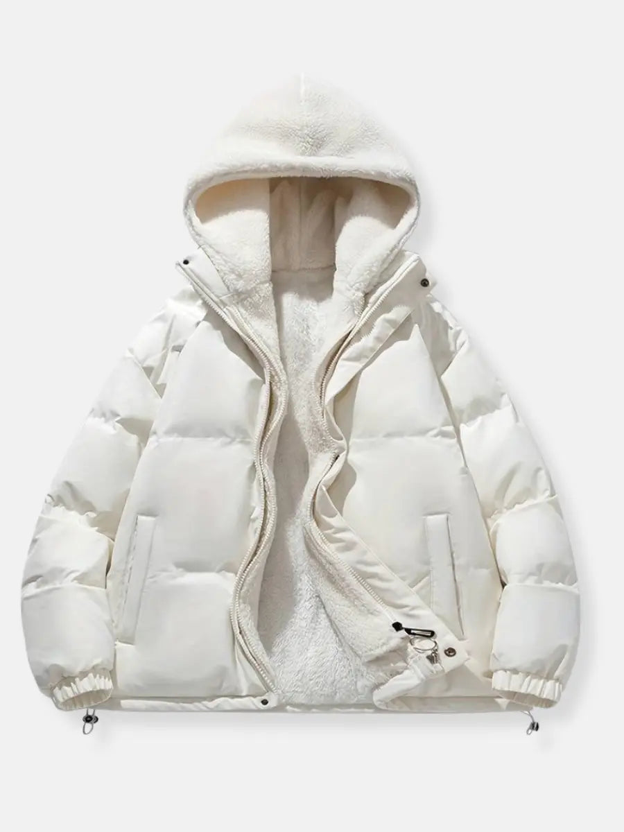 Patricia Giacca Winter Damen Steppjacke – Warmer Mantel mit Verstellbarer Kapuze und Taschen