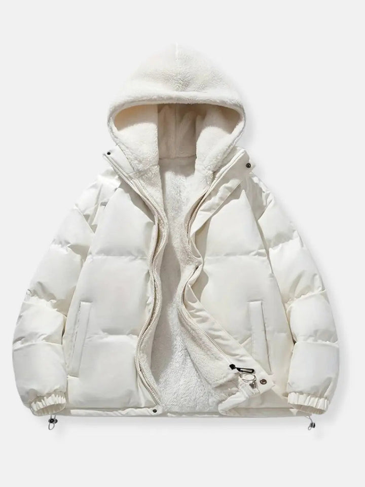 Patricia Giacca Winter Damen Steppjacke – Warmer Mantel mit Verstellbarer Kapuze und Taschen