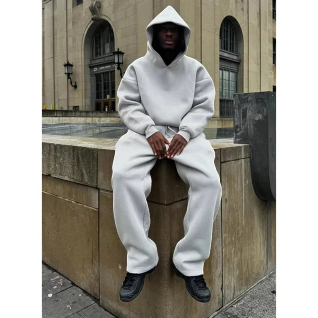 Jason | Set casual cu glugă în două piese | Oversize