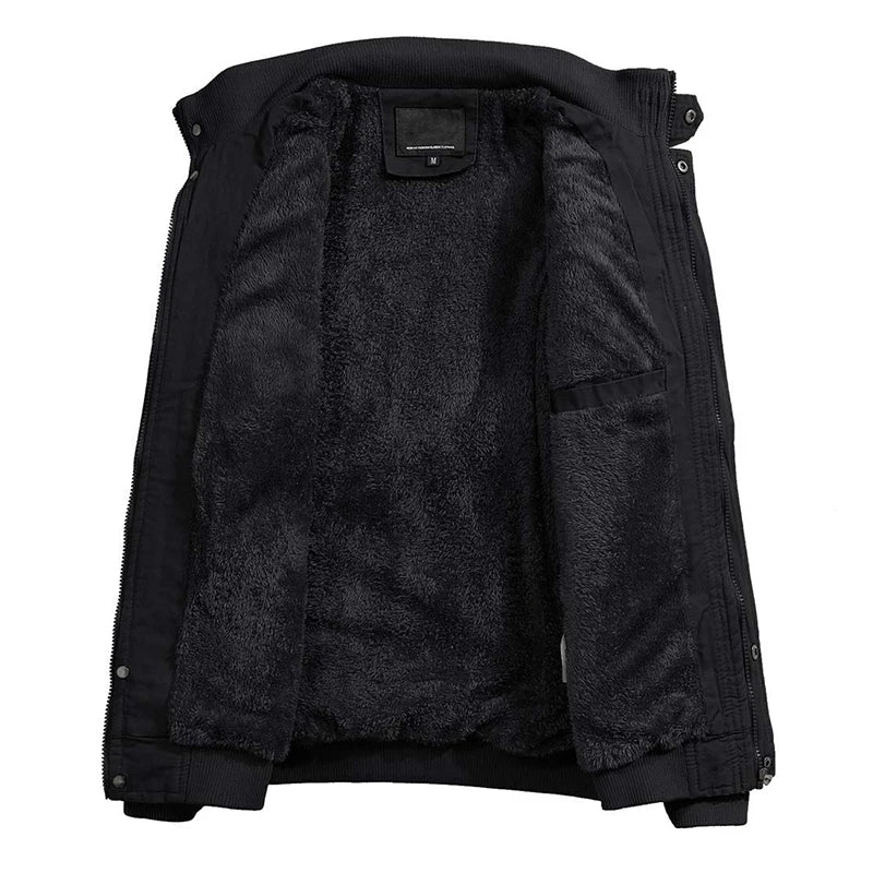 Johan Bomber Herren – Winterjacke mit Stehkragen und Wärmender Fütterung
