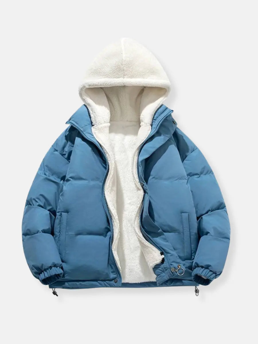 Patricia Giacca Winter Damen Steppjacke – Warmer Mantel mit Verstellbarer Kapuze und Taschen