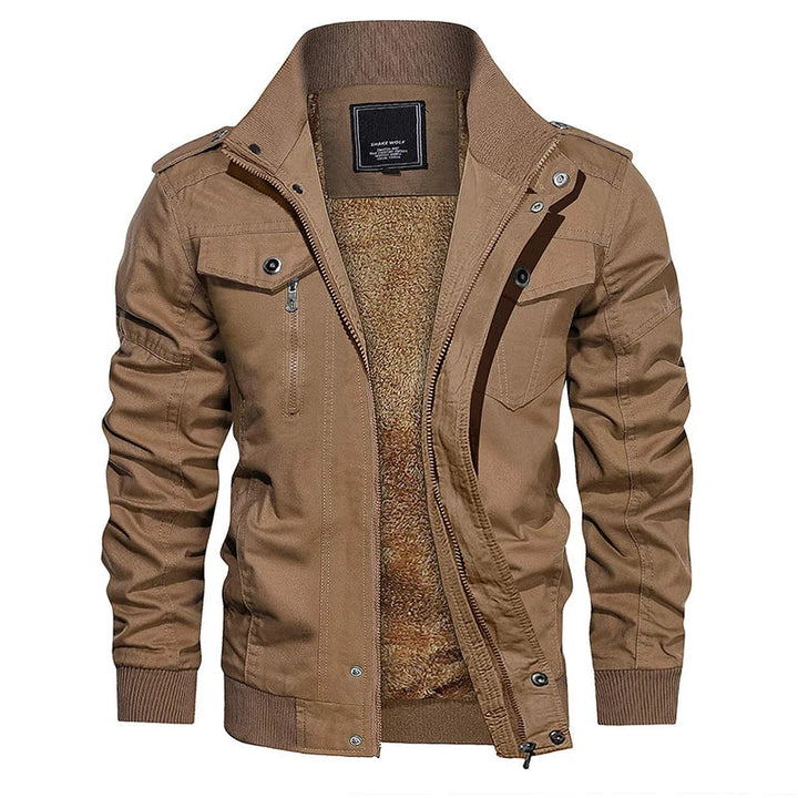 Johan Bomber Herren – Winterjacke mit Stehkragen und Wärmender Fütterung