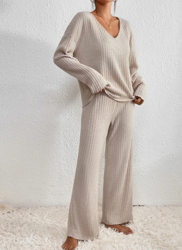 Set Elin Loungewear Donna cu Dungi – Confortabil, La Modă și Două Piese Casual