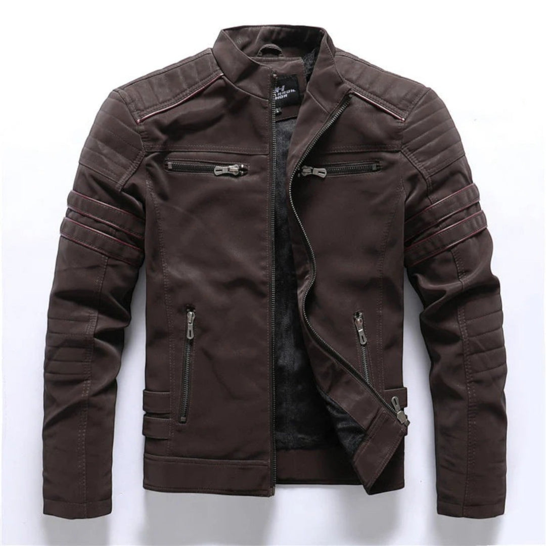 Noah | Geacă de motocicletă elegantă pentru bărbați | Fermoar