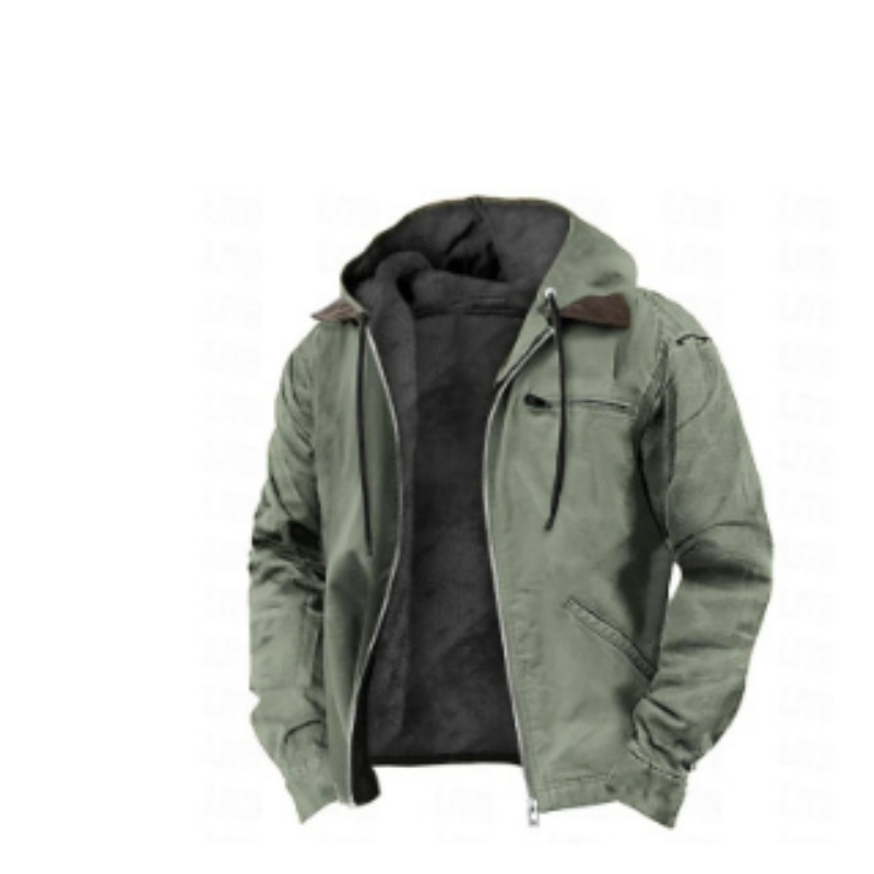 Chaqueta de Invierno con Capucha para Hombre | Mangas Largas