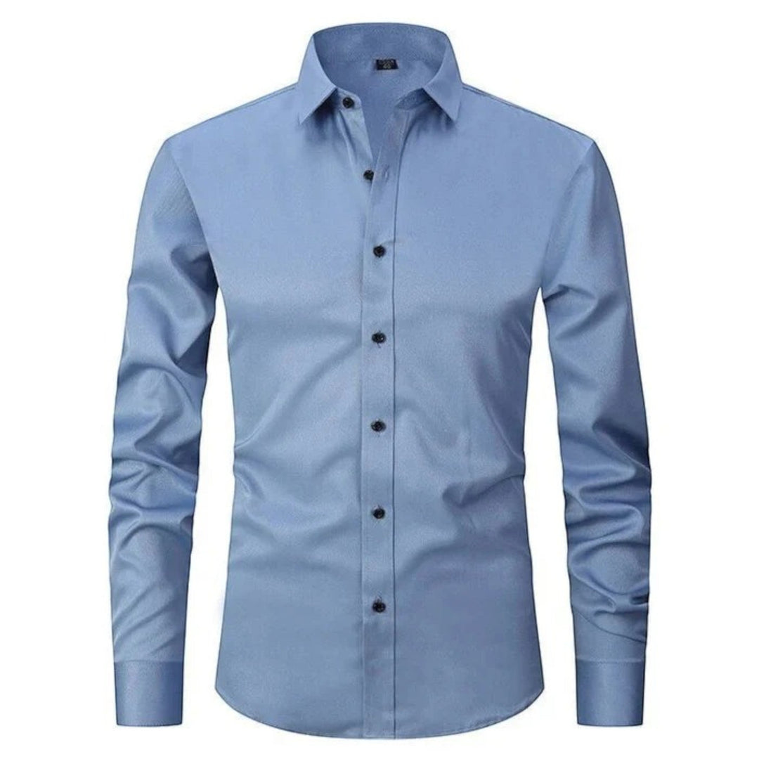 Cămașă bărbați cu mâneci lungi elastică | Casual
