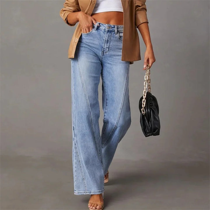 Jeans casual pentru femei | Picior drept