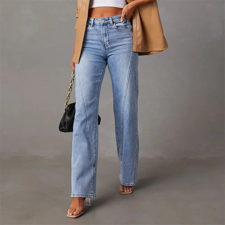 Jeans casual pentru femei | Picior drept