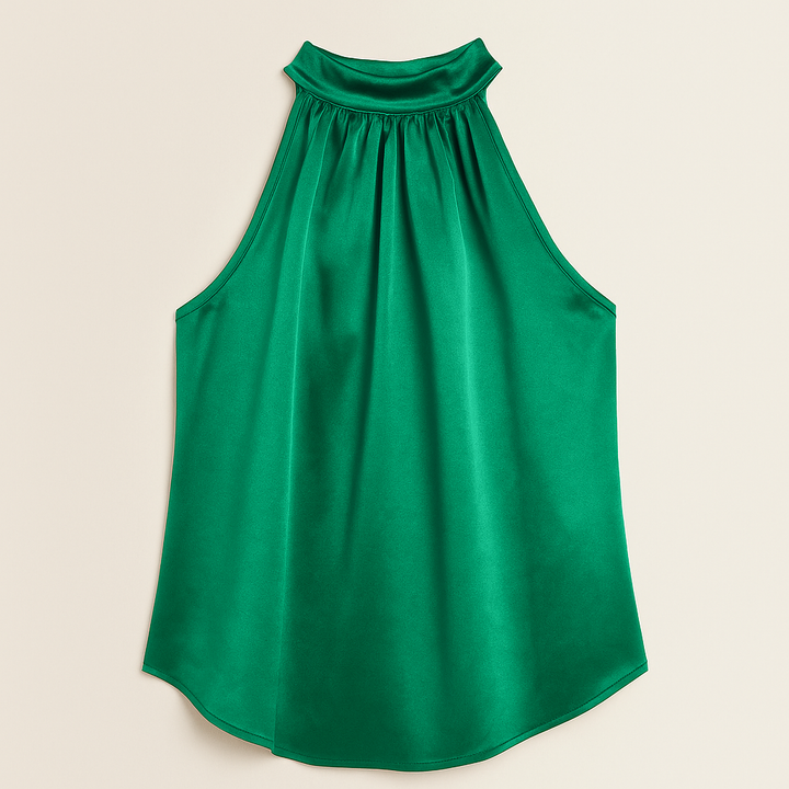 Amanda | Bluza de vară cu guler halter pentru femei | Fără mâneci