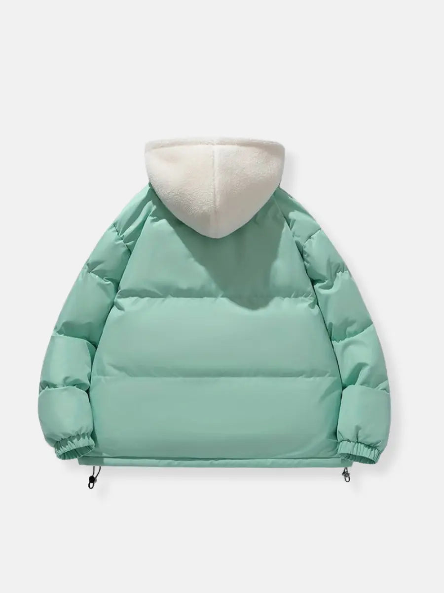Patricia Giacca Winter Damen Steppjacke – Warmer Mantel mit Verstellbarer Kapuze und Taschen