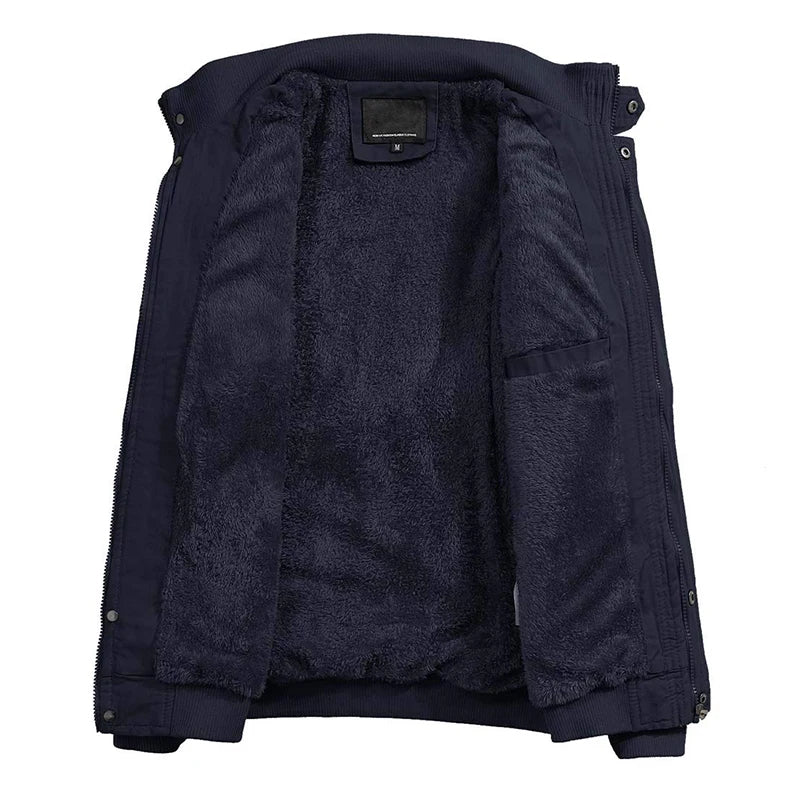 Johan Bomber Herren – Winterjacke mit Stehkragen und Wärmender Fütterung