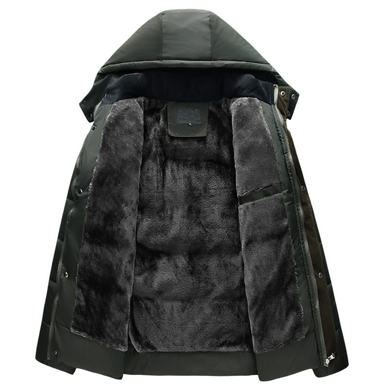 Zade Parka Invernale Uomo – Giacca Robusta Molto Calda con Cappuccio e Fodera in Fleece