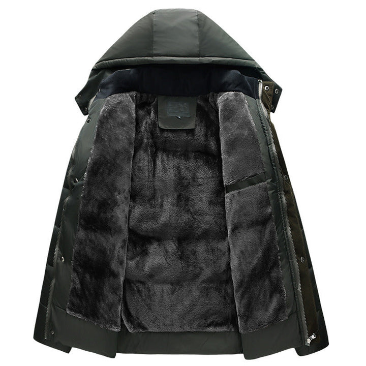 Zade Parka Invernale Uomo – Giacca Robusta Molto Calda con Cappuccio e Fodera in Fleece