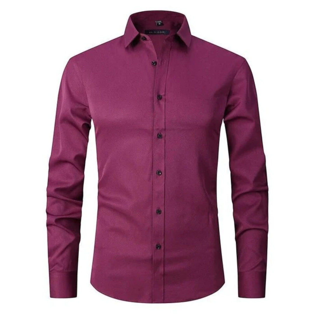Cămașă bărbați cu mâneci lungi elastică | Casual