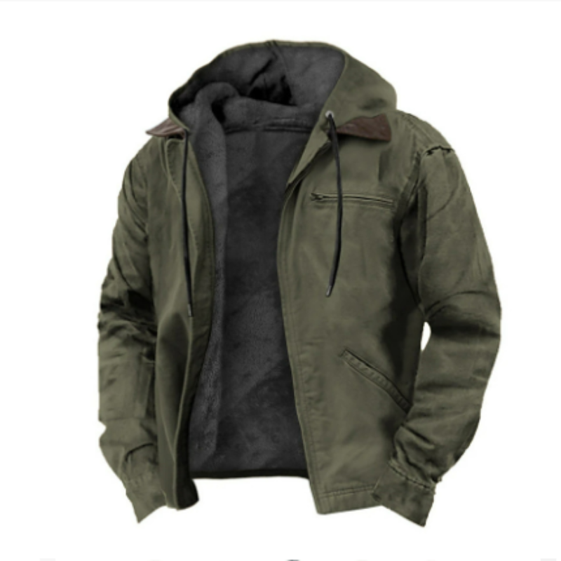 Chaqueta de Invierno con Capucha para Hombre | Mangas Largas