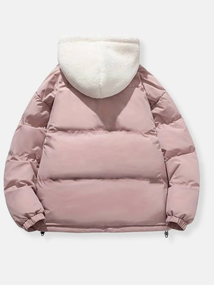 Patricia Giacca Winter Damen Steppjacke – Warmer Mantel mit Verstellbarer Kapuze und Taschen
