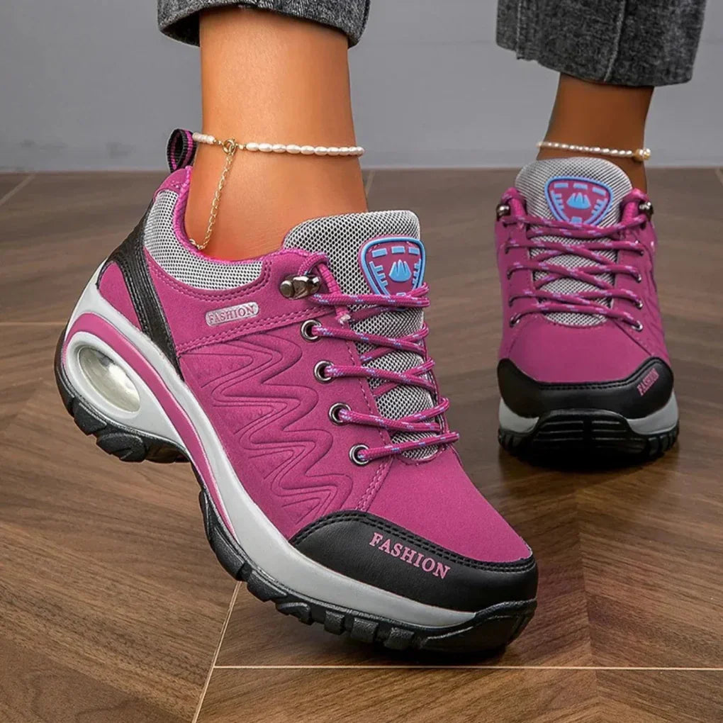 Zapatos de senderismo con cordones para mujer | Coloridos