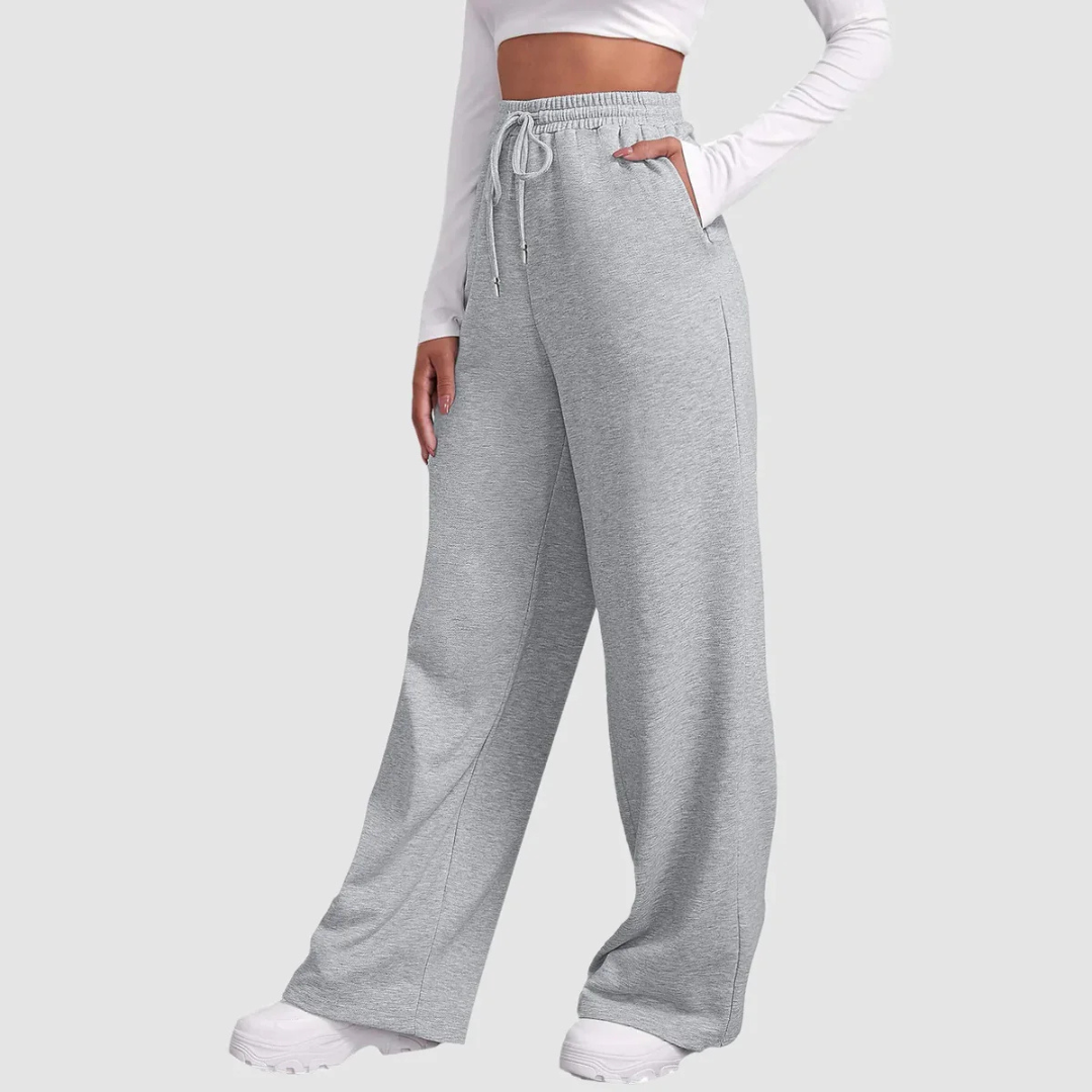Pantalone Jogging A Vita Alta Da Donna | Vestibilità Comoda