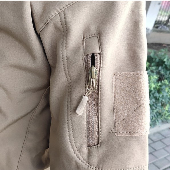 Darius Giacca Militare Uomo – Nepromokavá a Větruodolná Softshell Bunda s Taktickou Kapucí
