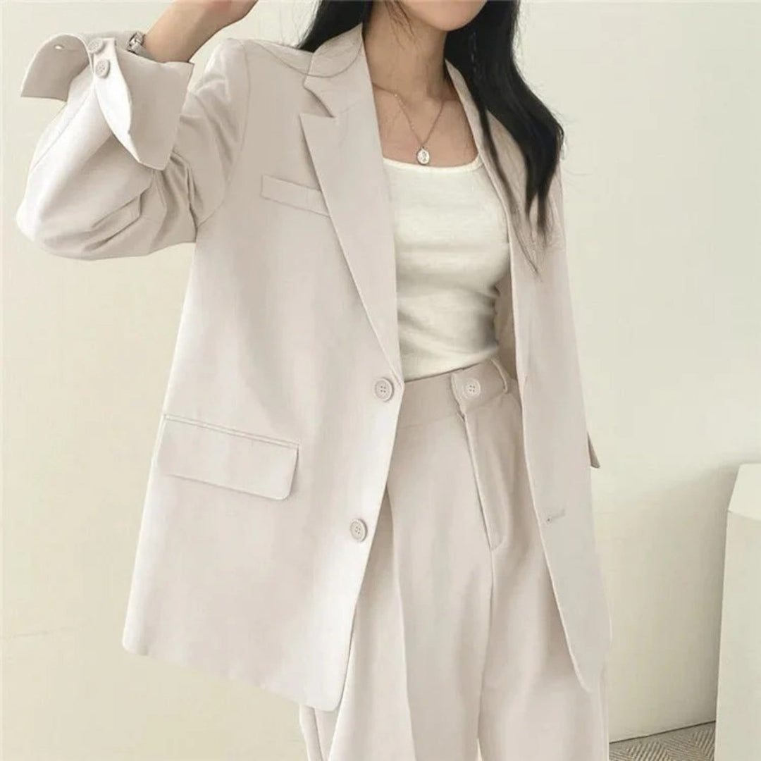 Yasmine | Compleu sacou oversize casual pentru femei