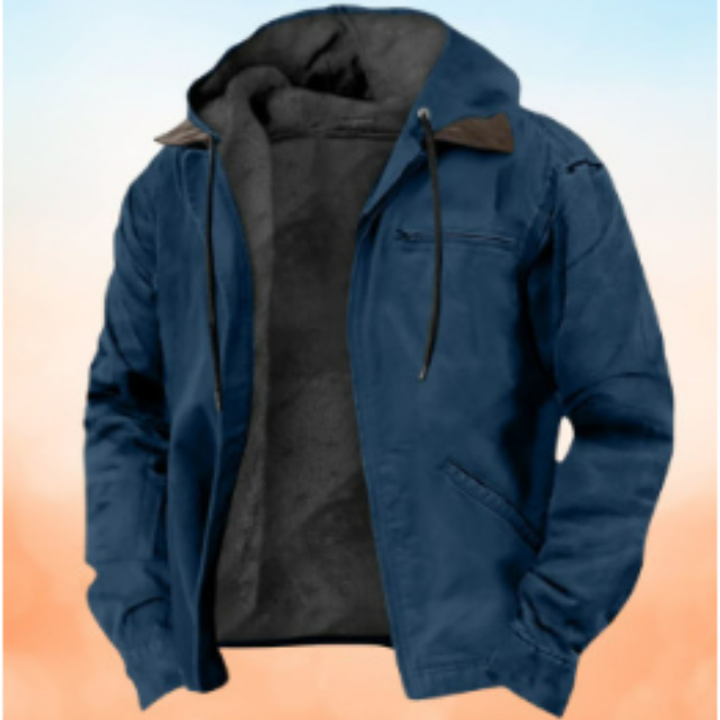 Chaqueta de Invierno con Capucha para Hombre | Mangas Largas