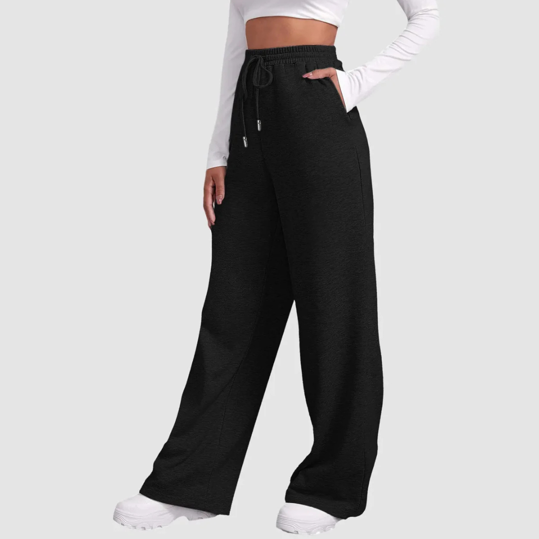 Pantalone Jogging A Vita Alta Da Donna | Vestibilità Comoda