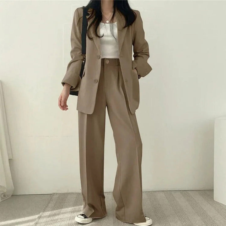 Yasmine | Compleu sacou oversize casual pentru femei
