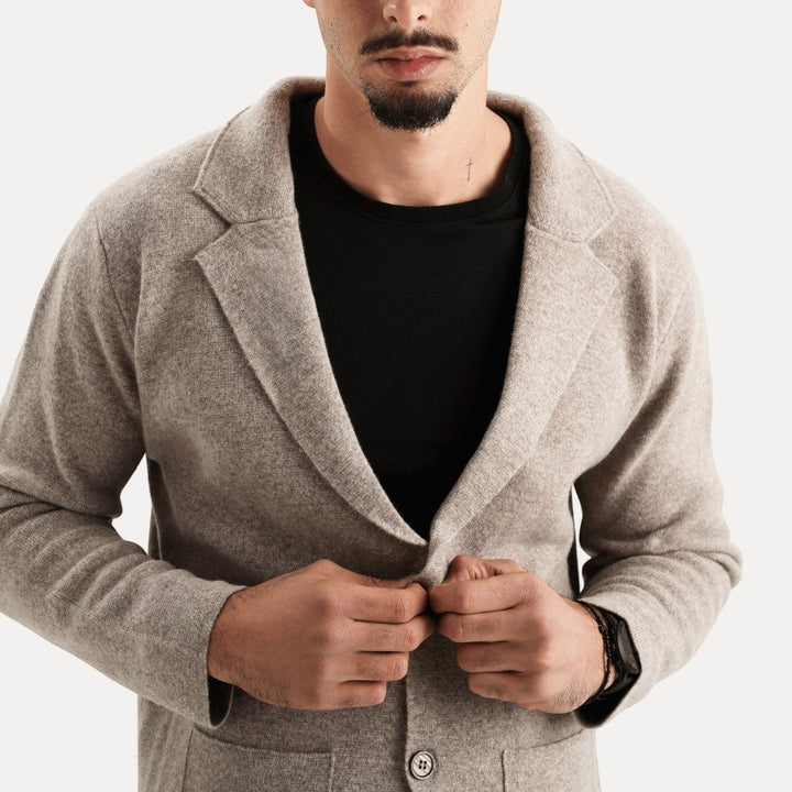 Men's Cardigan with Buttons and Pocket | Long Sleeve