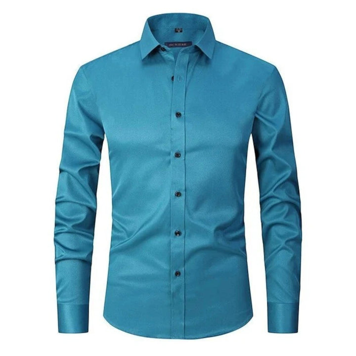 Cămașă bărbați cu mâneci lungi elastică | Casual