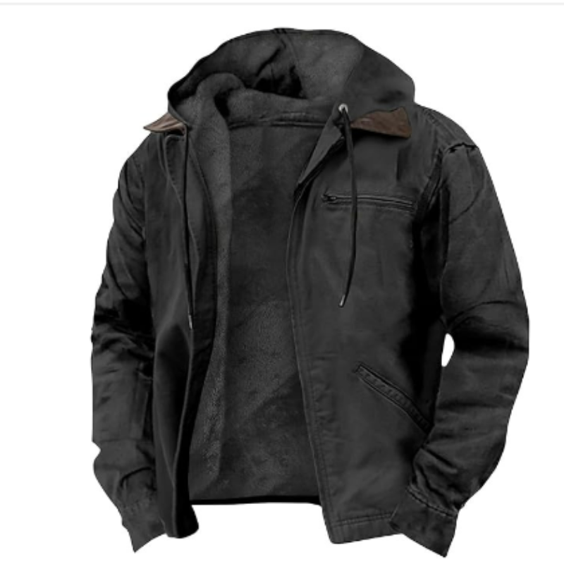 Chaqueta de Invierno con Capucha para Hombre | Mangas Largas