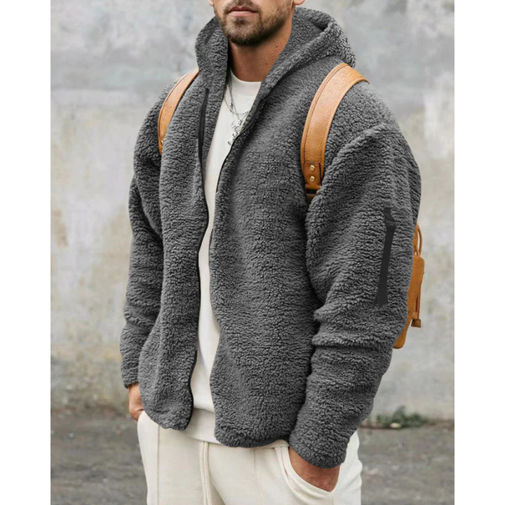 Finley Glacier Maglia Termica con Zip Uomo – Felpa Calda con Cappuccio e Fodera Morbida