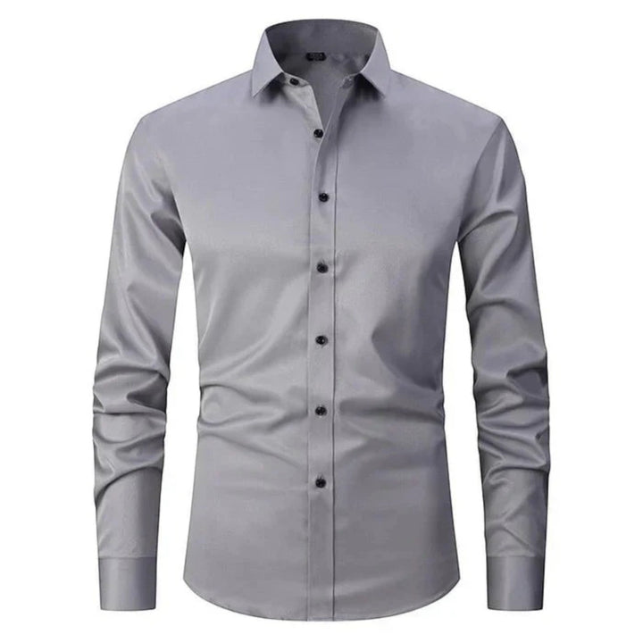 Cămașă bărbați cu mâneci lungi elastică | Casual