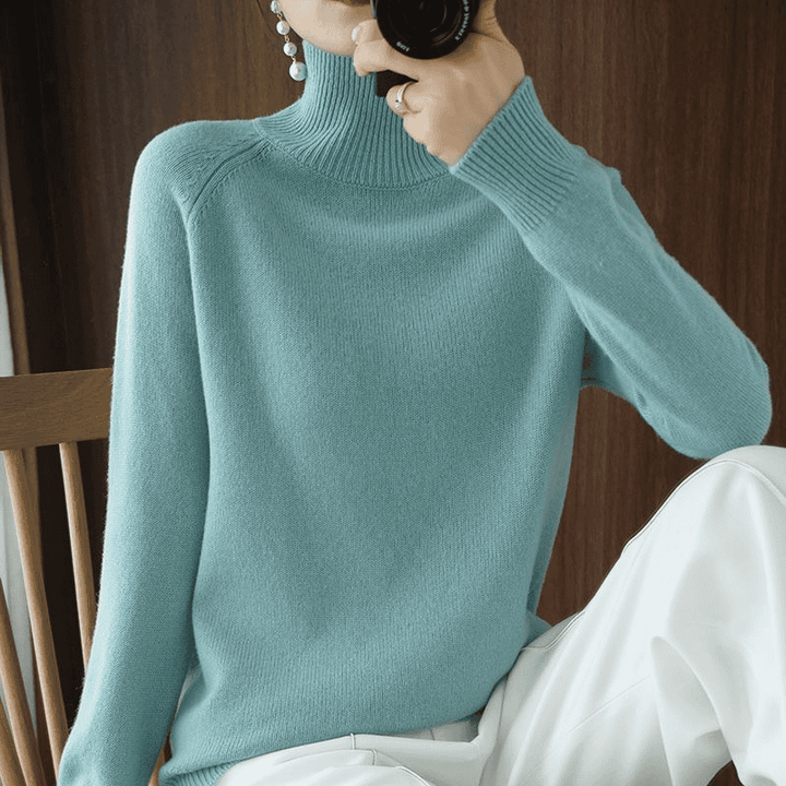 Holly Donna Sweter z Golfem – Delikatność Dzianiny, Elegancki Wysoki Kołnierz i Wyrafinowane Dopasowanie
