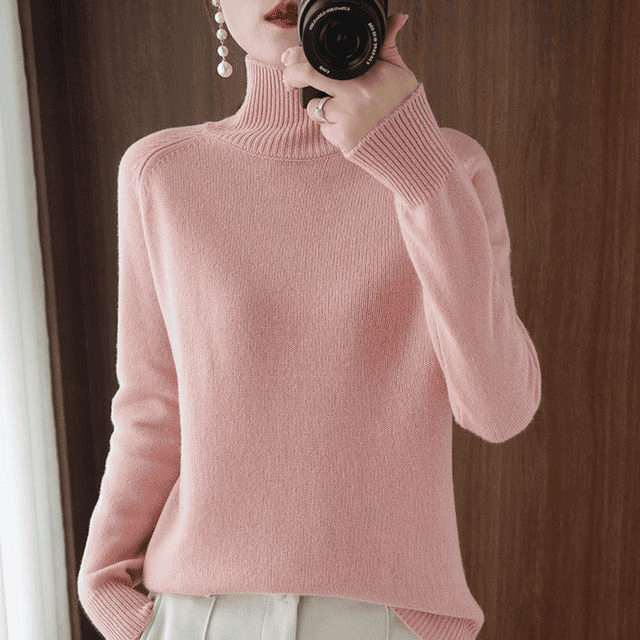 Holly Donna Sweter z Golfem – Delikatność Dzianiny, Elegancki Wysoki Kołnierz i Wyrafinowane Dopasowanie
