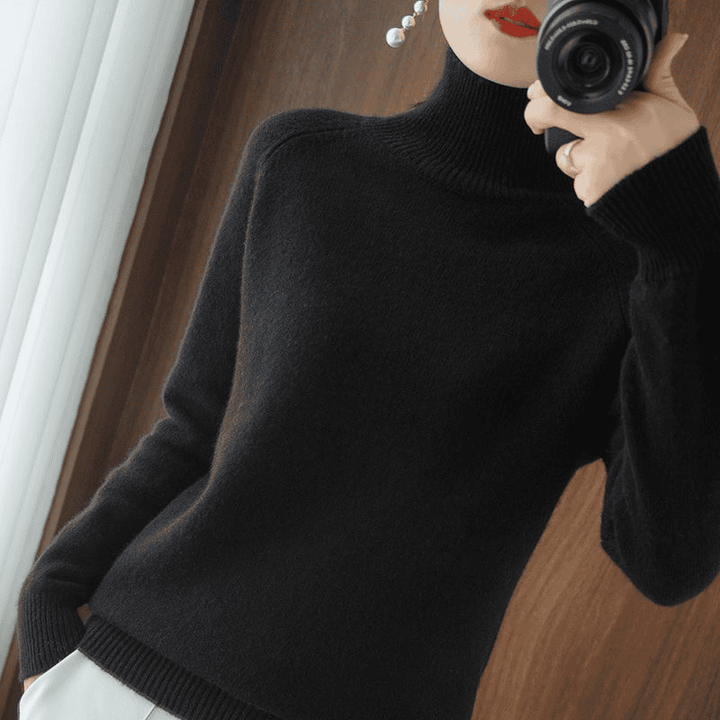 Holly Donna Sweter z Golfem – Delikatność Dzianiny, Elegancki Wysoki Kołnierz i Wyrafinowane Dopasowanie