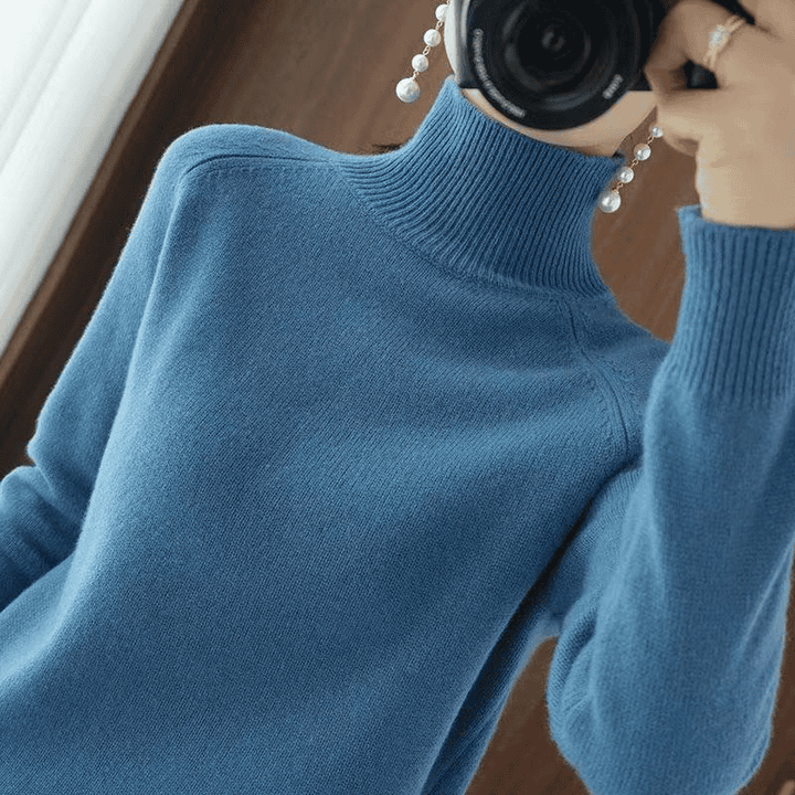 Holly Donna Sweter z Golfem – Delikatność Dzianiny, Elegancki Wysoki Kołnierz i Wyrafinowane Dopasowanie