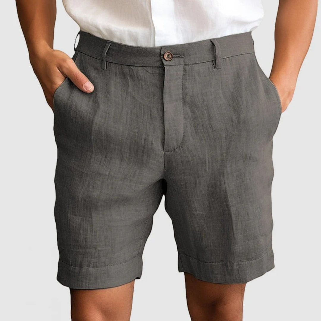 Pantaloni scurți casual cu închidere cu nasturi pentru bărbați | Vară