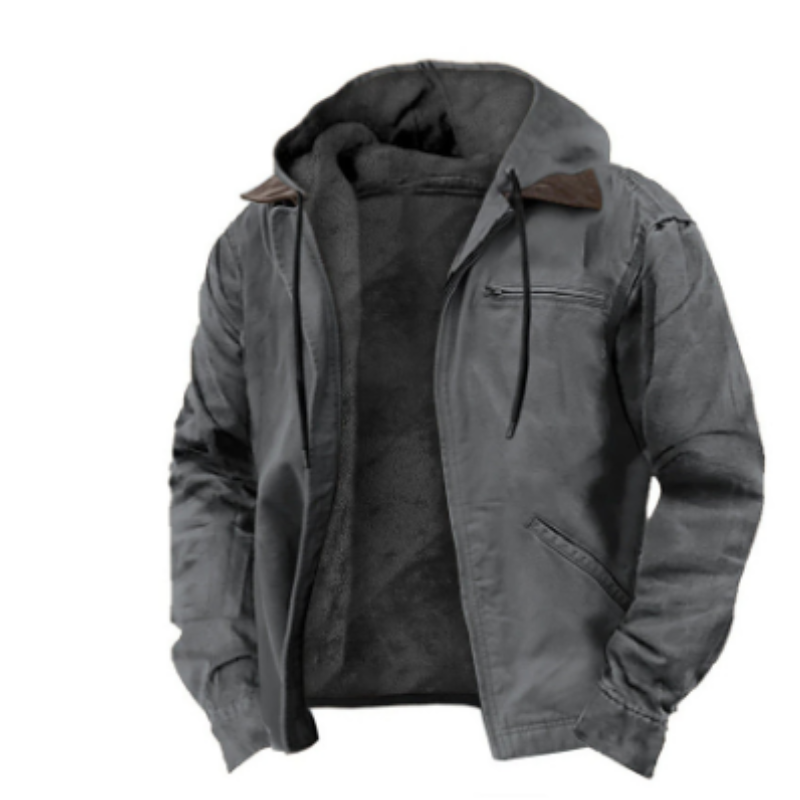 Chaqueta de Invierno con Capucha para Hombre | Mangas Largas