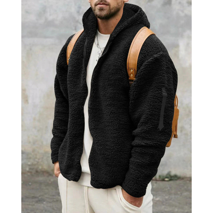 Finley Glacier Maglia Termica con Zip Uomo – Felpa Calda con Cappuccio e Fodera Morbida