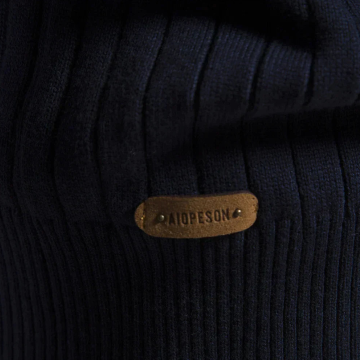 Maglione Lavorato A Maglia Da Uomo Con Mezza Zip | Invernale