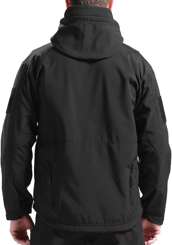 Darius Giacca Militare Uomo – Nepromokavá a Větruodolná Softshell Bunda s Taktickou Kapucí