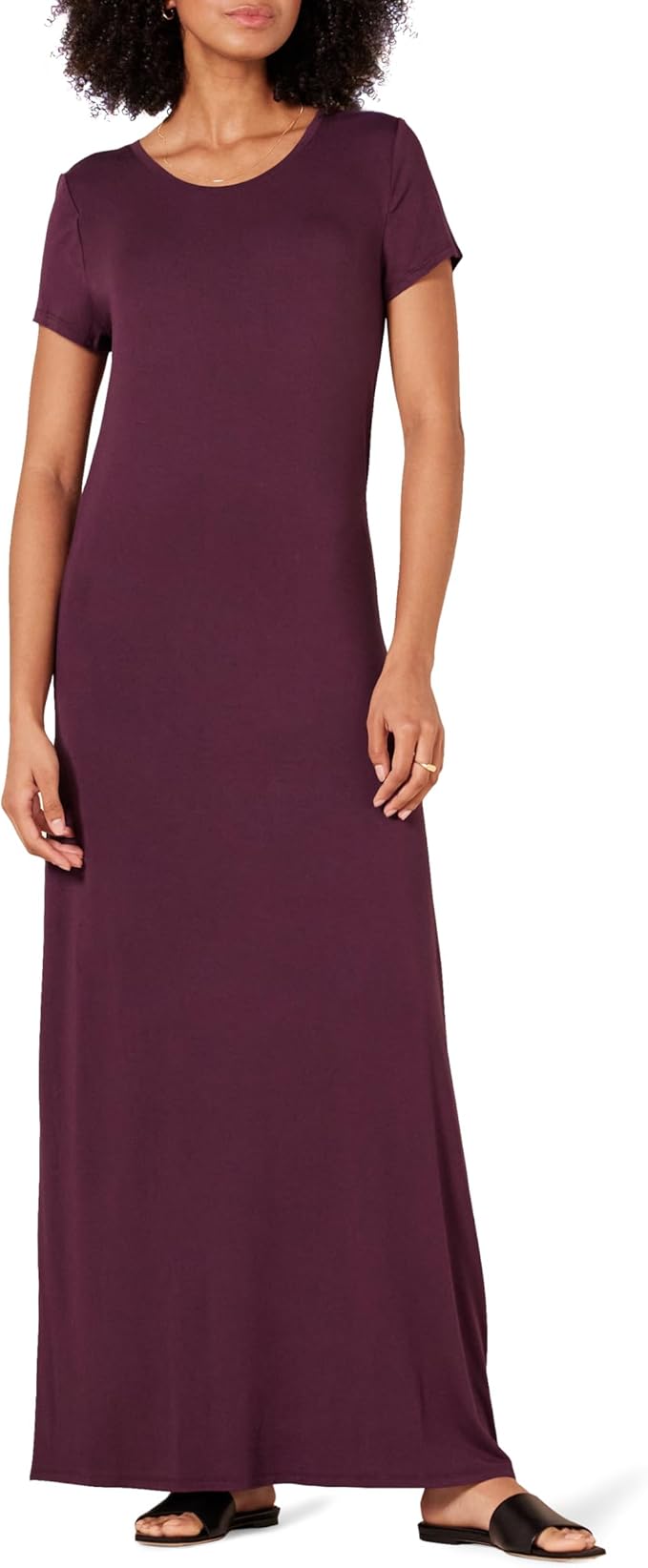 Runa Maxi šaty pro ženy – Krátké rukávy, elastická látka a elegantní ležérní styl