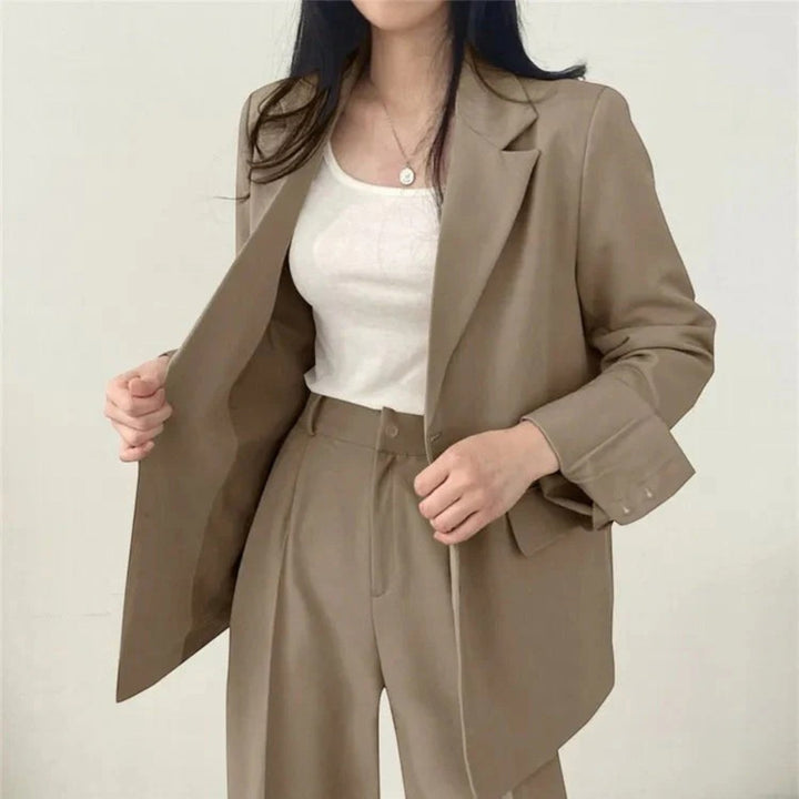 Yasmine | Compleu sacou oversize casual pentru femei